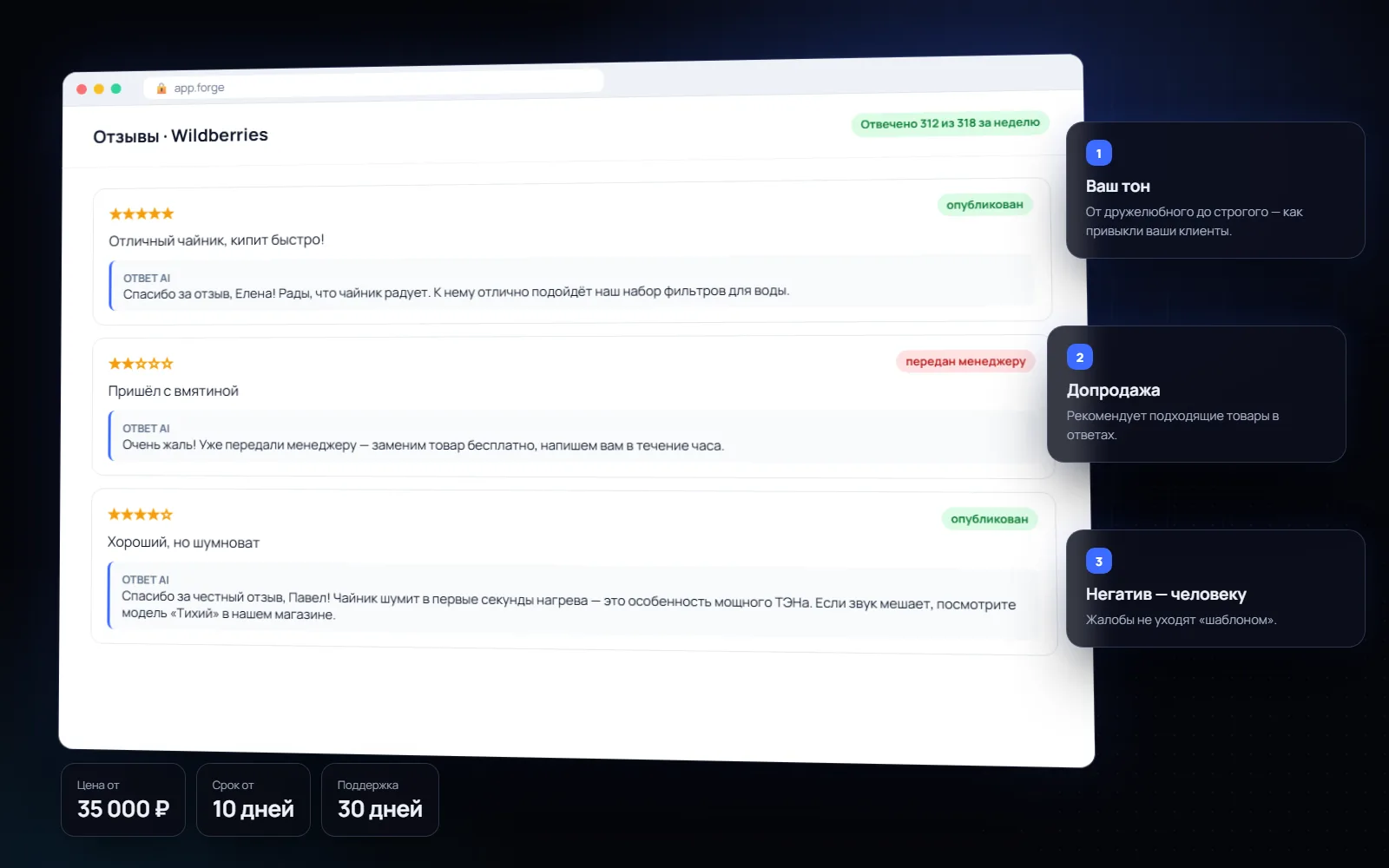 AI-ответы на отзывы и вопросы маркетплейсов: обзор