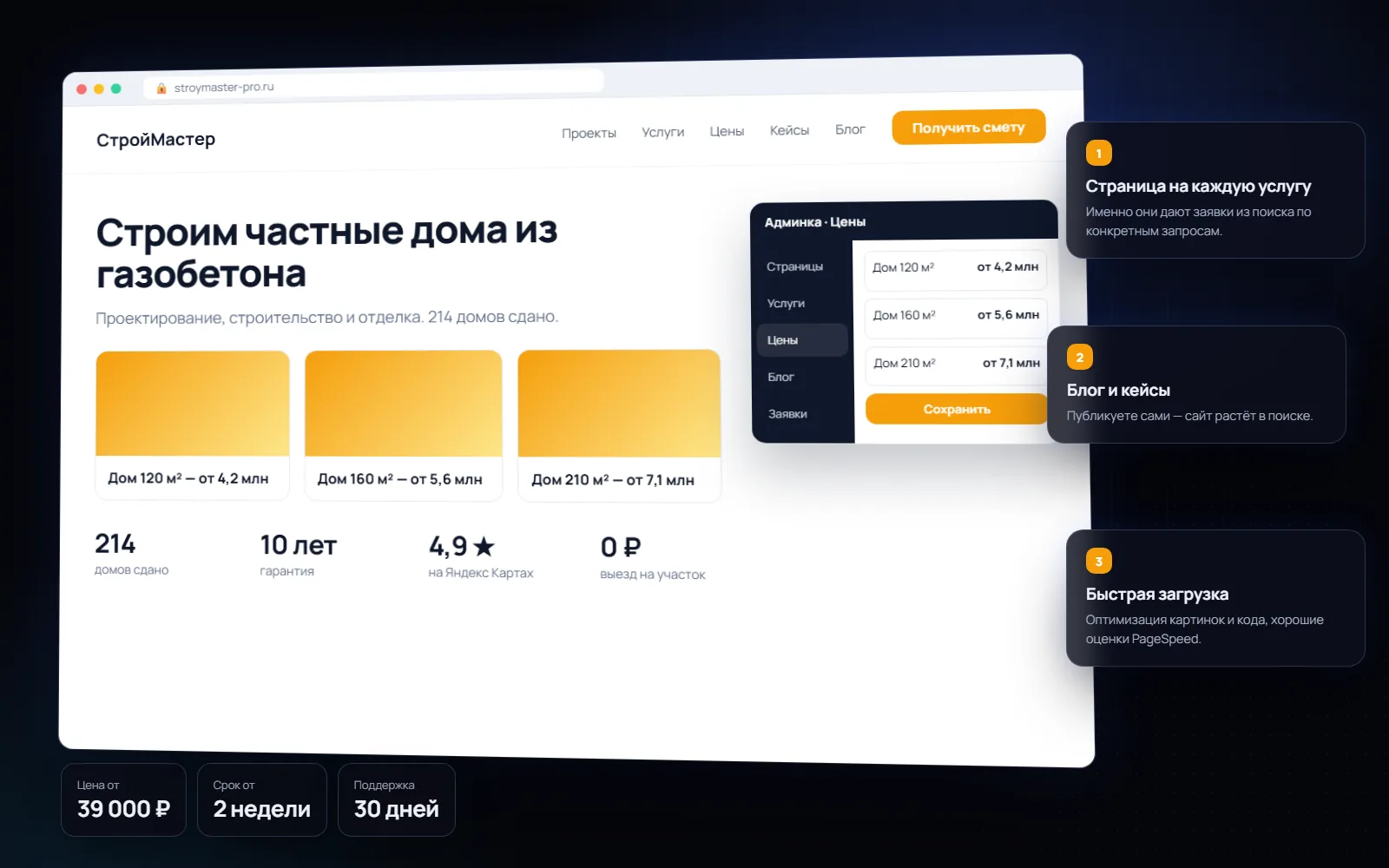 Сайт компании с админкой: обзор